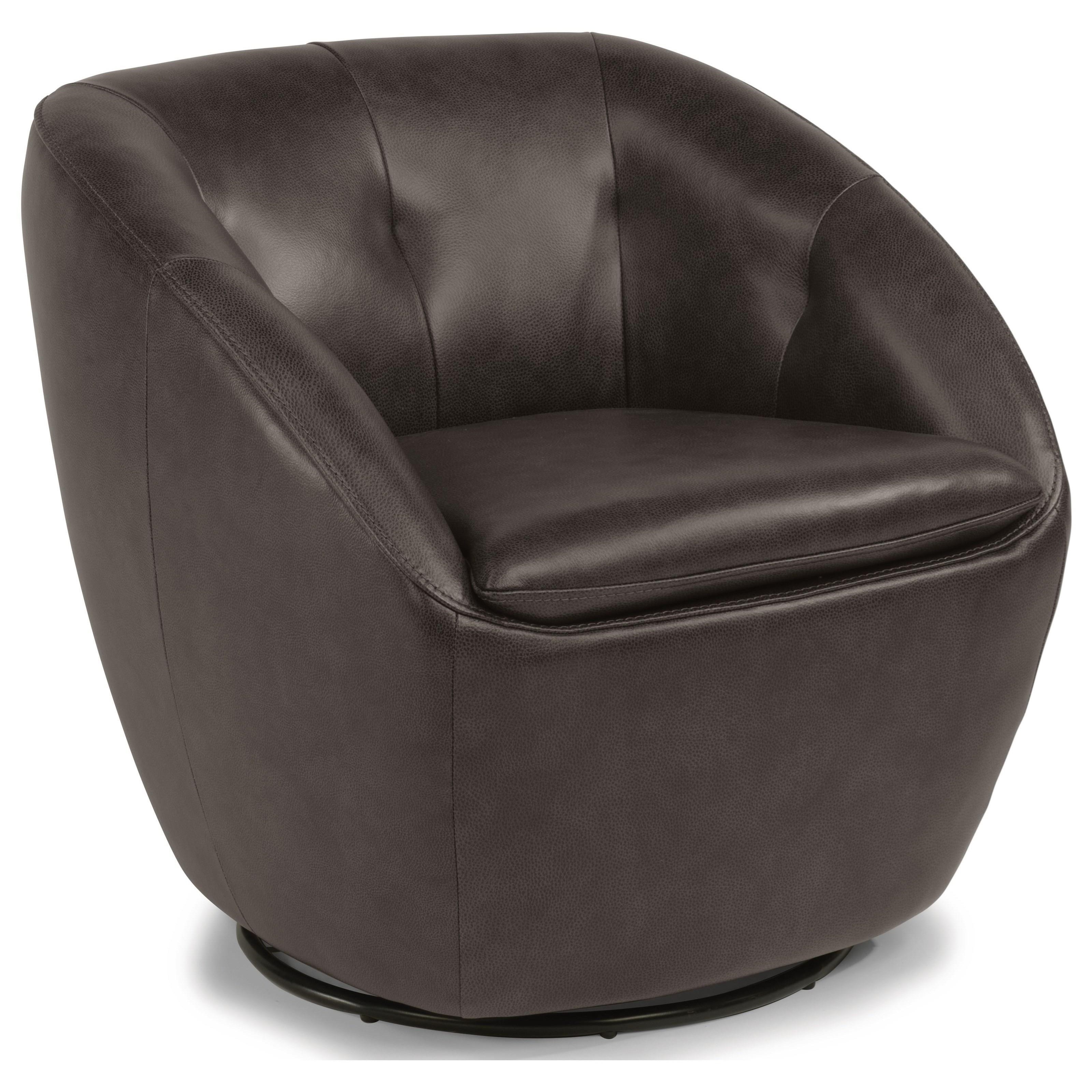 Flexsteel Latitudes Wade 185511 63770 Contemporary Leather Swivel